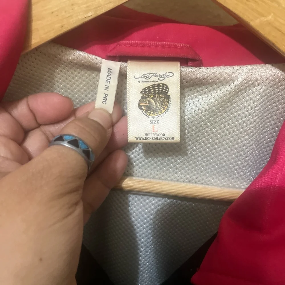 2000s All Over Graphic Tiger New York Ed Hardy by Christian Audigier Track Jacke - Picture 7 of 14